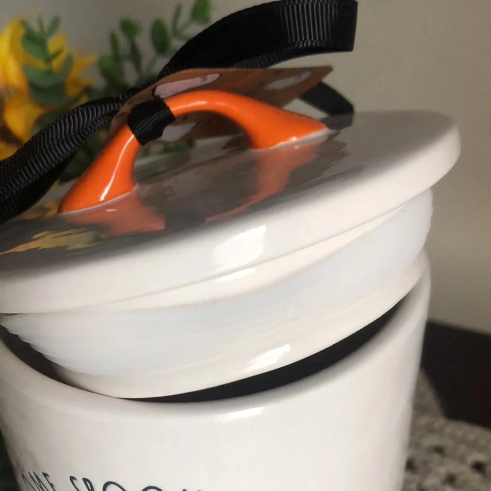 Rae Dunn x Peanuts Halloween HOME SPOOKY HOME Canister